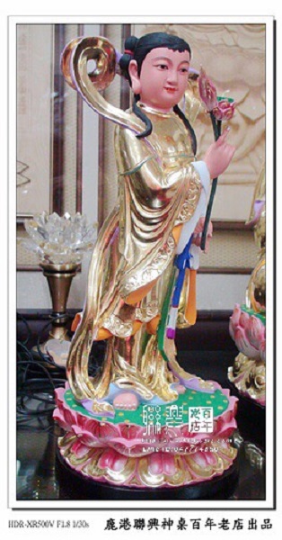 龍女安金彩繪 4