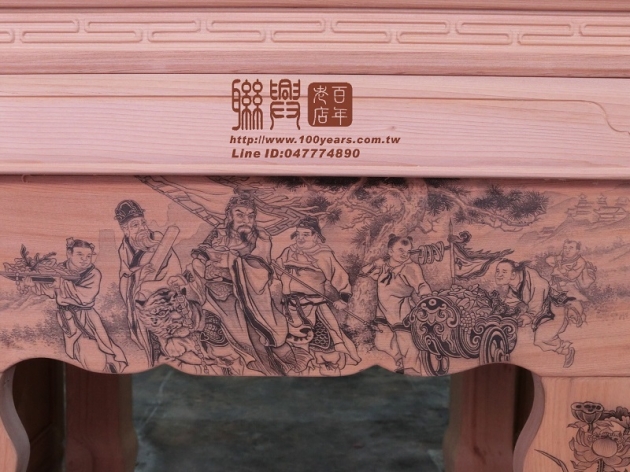 客製檜木大師落款墨畫箱型原木 6