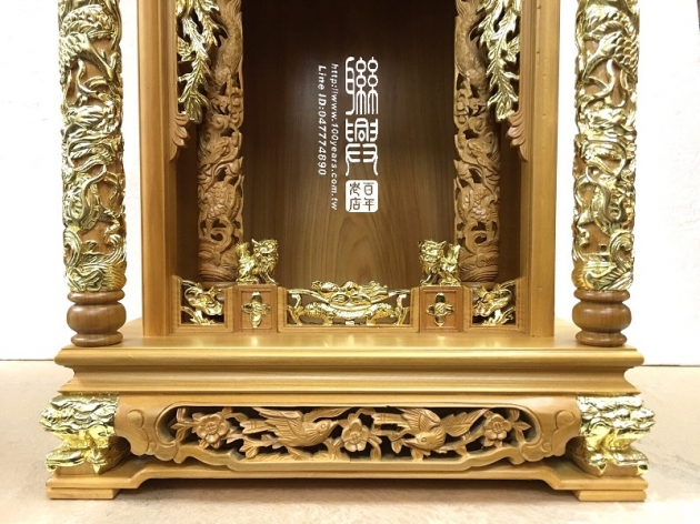 8寸8用雙柱龕描金 5