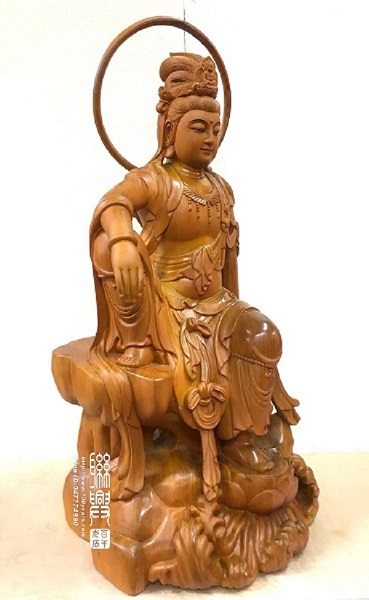 尺六檜木悠然自在觀音 4