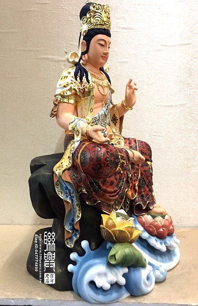 尺六極彩悠然自在觀音 6
