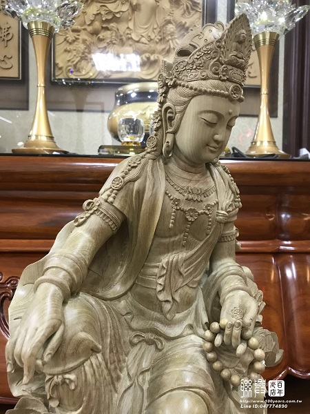 尺6金絲楠木悠然自在觀音 6