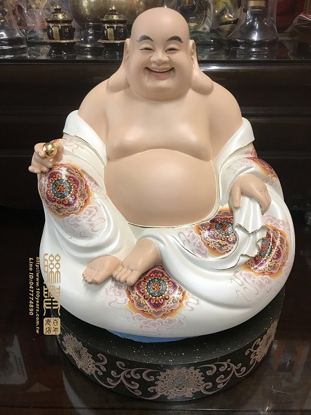 尺6黑檀極彩彌勒 1