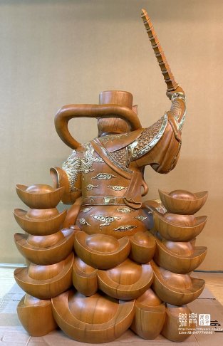 客製2.2尺或尺3或尺6武財神 9