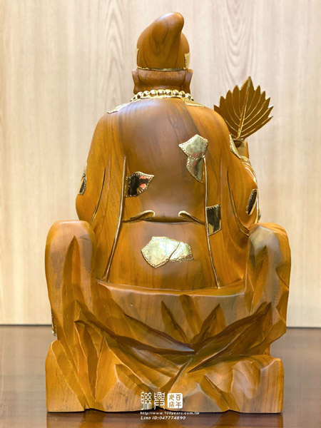 客製尺六樟木濟公禪師踏龍踩甕 8