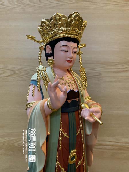 客製戴七佛帽站觀音 6