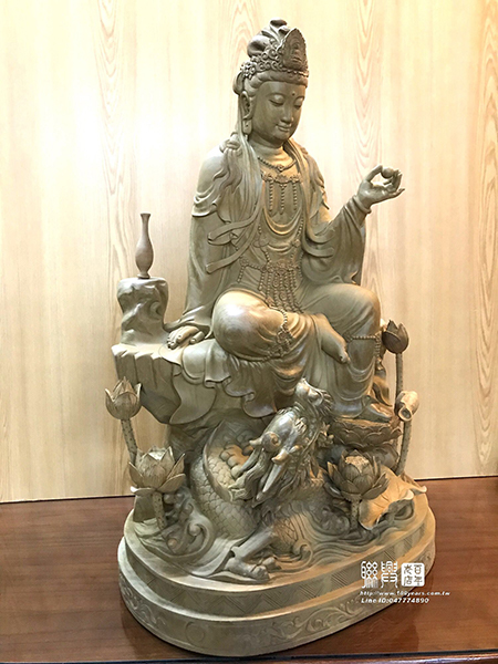 2.2尺金絲楠木龍觀音 6