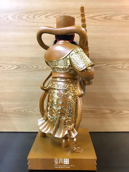 客製尺六肖楠描金康元帥 8