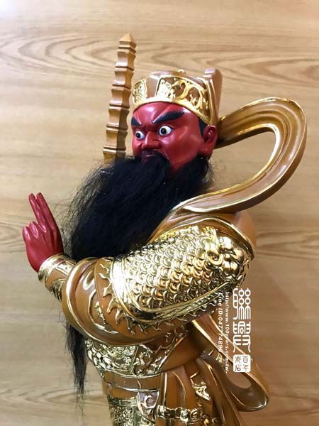 客製尺六肖楠描金康元帥 6