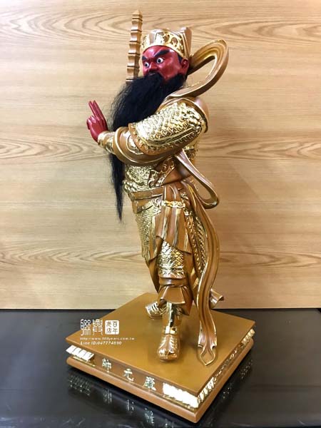 客製尺六肖楠描金康元帥 4