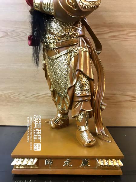 客製尺六肖楠描金康元帥 3