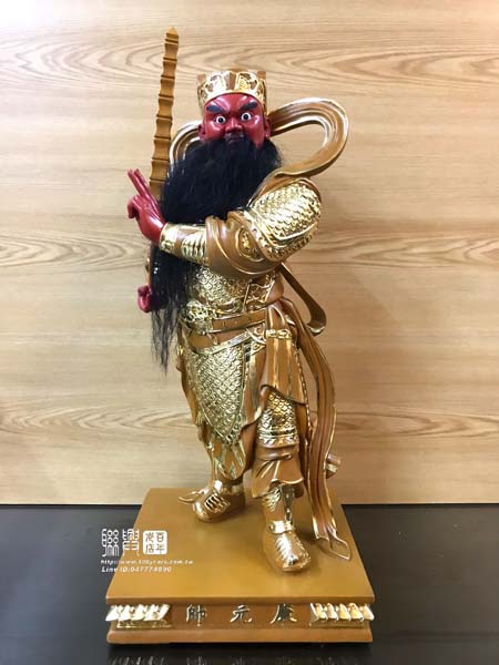 客製尺六肖楠描金康元帥