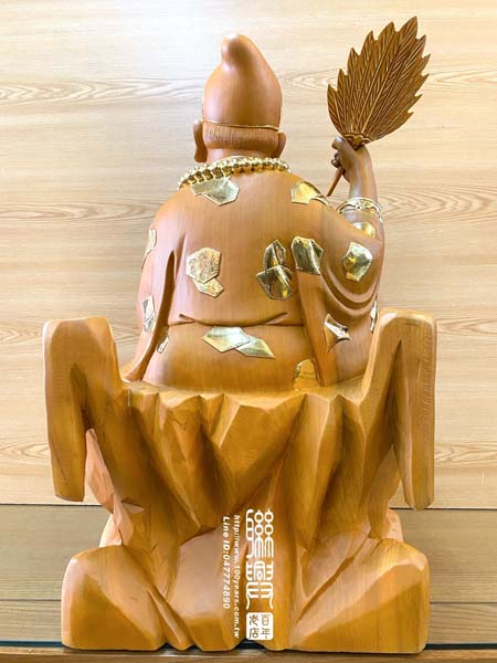 客製樟木描金濟公禪師 7