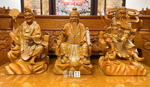 客製樟木描金濟公禪師 8