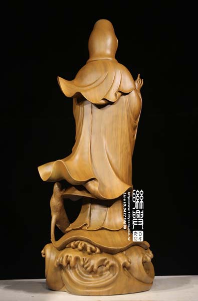 客製3.6尺柚木立觀音 10