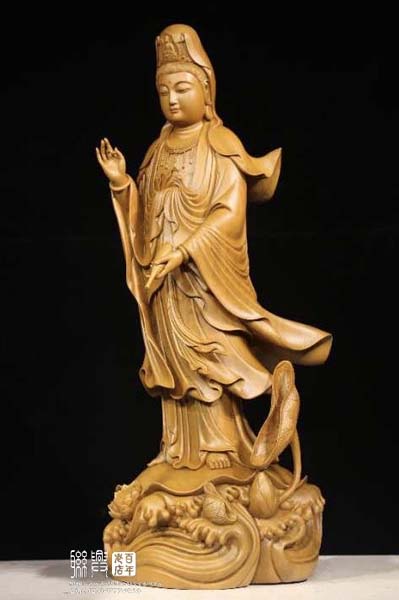 客製3.6尺柚木立觀音 6