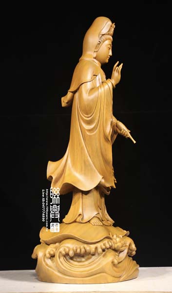 客製3.6尺柚木立觀音 5
