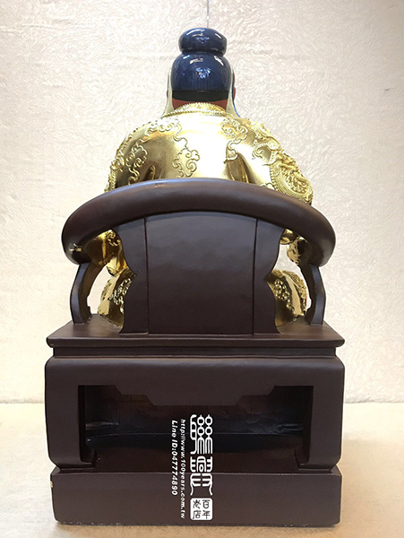 台製漆線安金彩繪關聖帝君 8