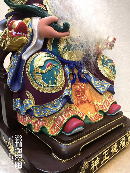 台製漆線安金彩繪福德正神 7
