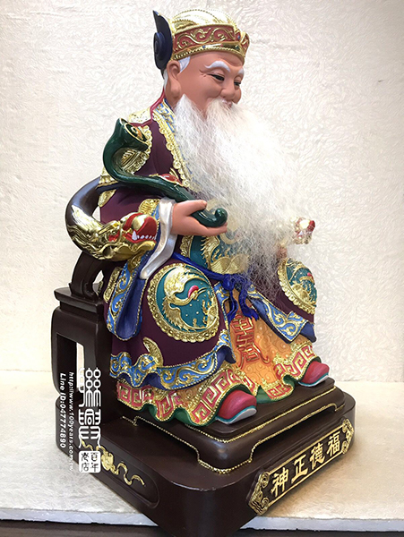 台製漆線安金彩繪福德正神 6