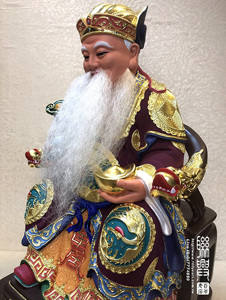 台製漆線安金彩繪福德正神 5
