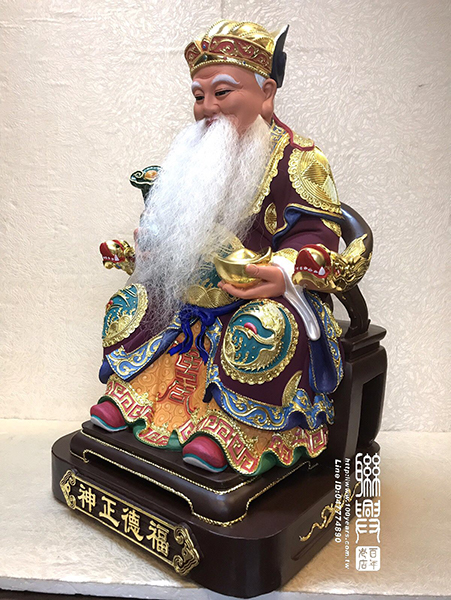 台製漆線安金彩繪福德正神 4