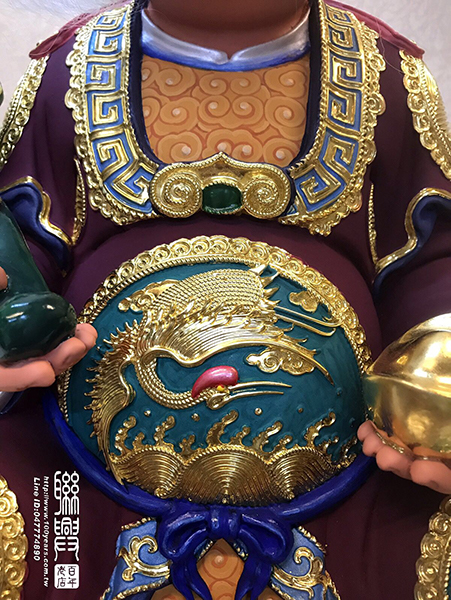 台製漆線安金彩繪福德正神 3