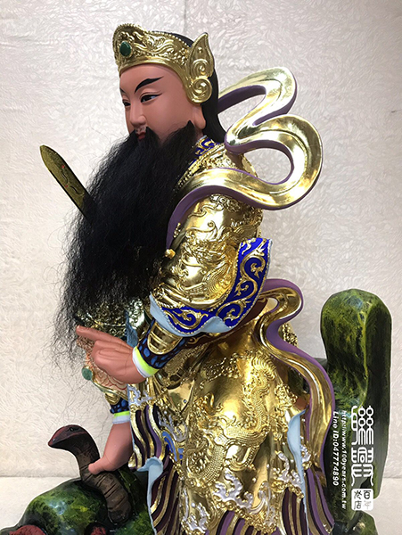 台製漆線安金彩繪玄天上帝 4