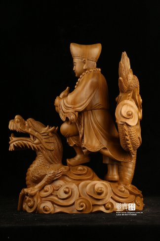 客製尺六綠檀濟公踏龍 5