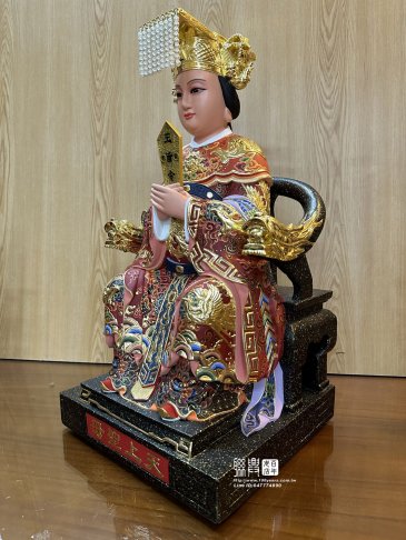 客製尺六樟木極彩媽祖 8