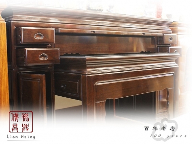 檀木素面箱型桌 2
