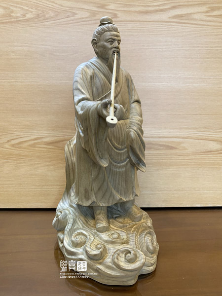 客製金絲楠木8.8寸胡秀華仙師 6