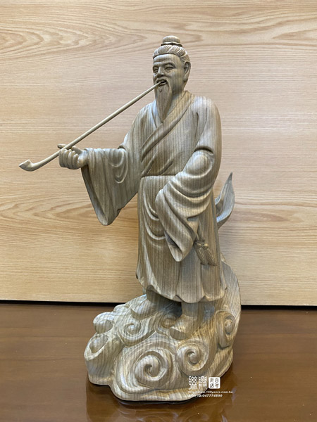 客製金絲楠木8.8寸胡秀華仙師 5