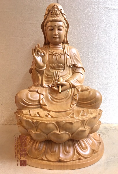 檜木坐蓮觀音